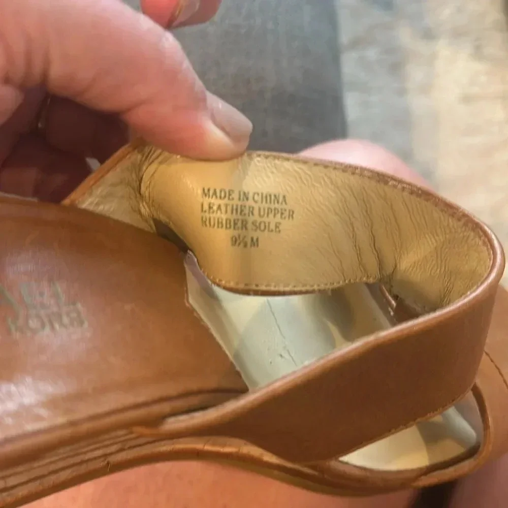 Michael Kors Leather Platform Wedges size 9.5 - Picture 7 of 8